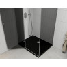 Mexen Roma отваряема душ кабина 120 x 90 см, графит, хром + поддушова плоча Flat,