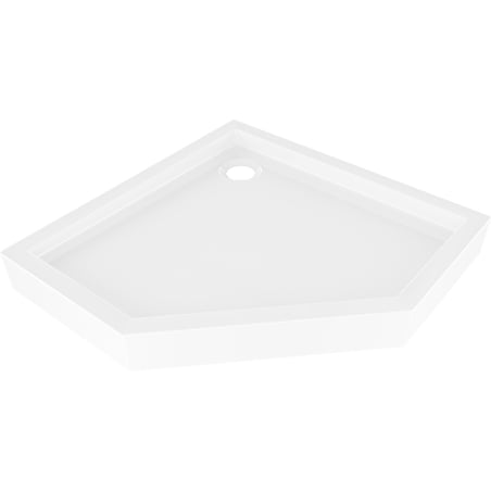 Петоъгълно корито Mexen Flow+ 80 x 80 см, бял гланц - 46P108080H
