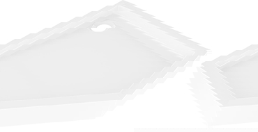 Петоъгълно корито Mexen Flow+ 80 x 80 см, бял гланц - 46P108080H