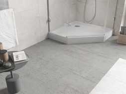 Mexen Flow+ петвуголен поддушово корито 100 x 100 см, бял гланц - 46P101010H