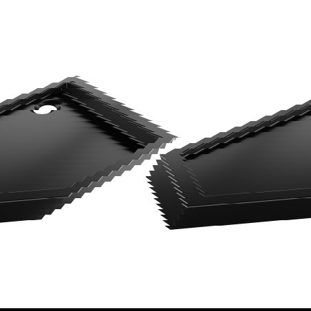 Mexen Flow+ петоъгълно душово корито 80 x 80 см, черен мат - 46P708080H