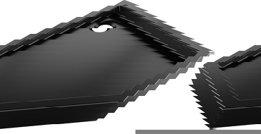 Mexen Flow+ петоъгълно корито 100 x 100 см, черен мат - 46P701010H