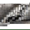 Mexen Lunar L полукръгла душ кабина с панти, дясна 100 x 90 см, прозрачна, златна четка - 833L-100P-090L-55-00
