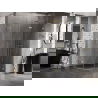 Mexen Lunar L полукръгла душ кабина с панти, дясна 100 x 90 см, прозрачна, златна четка - 833L-100P-090L-55-00