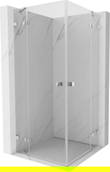 Mexen Lunar Duo душ кабина, отваряема, 90 x 90 см, прозрачно, хром - 834-090L-090P-01-00