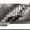 Mexen Lunar L полукръгла душ кабина с панти, дясна 90 x 70 см, прозрачна, четкана мед - 833L-090P-070L-65-00