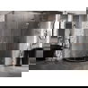 Mexen Lunar L полукръгла душ кабина с панти, дясна 90 x 70 см, прозрачна, четкана мед - 833L-090P-070L-65-00