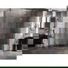 Mexen Lunar L полукръгла душ кабина с панти, дясна 90 x 70 см, прозрачна, четкана мед - 833L-090P-070L-65-00