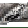 Mexen Lunar L полукръгла душ кабина с десни врати 100 x 90 см, прозрачна, черна - 833L-100P-090L-70-00