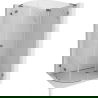 Mexen Lunar L полукръгла душ кабина с врата 100 x 70 см, прозрачна, gun metal - 833L-100P-070L-95-00