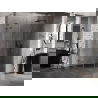 Mexen Lunar L полукръгла душ кабина с врата 100 x 70 см, прозрачна, gun metal - 833L-100P-070L-95-00