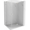 Mexen Lunar L полукръгла душ кабина с дясно отваряне 100 x 90 см, прозрачна,