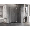Mexen Lunar L полукръгла душ кабина с дясно отваряне 100 x 90 см, прозрачна,