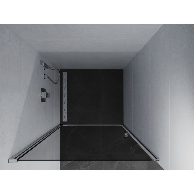 Mexen Pretoria врати за душ кабина, отварящи се, 70 см, графит, хром - 852-070-000-01-40