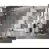 Mexen Lunar Duo вратопрозрачна душ кабина 70 x 70 cm, бяла - 834-070L-070P-20-00