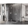 Mexen Lunar Duo душ кабина с отваряеми врати 95 x 85 см, прозрачна, бяла - 834-095L-085P-20-00