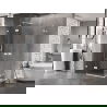 Mexen Lunar Duo душ кабина плъзгаща се 100 x 85 см, прозрачна, бяла - 834-100L-085P-20-00