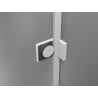 Mexen Lunar Duo отваряща се душ кабина 115 x 70 см, прозрачна, бяла - 834-115L-070P-20-00