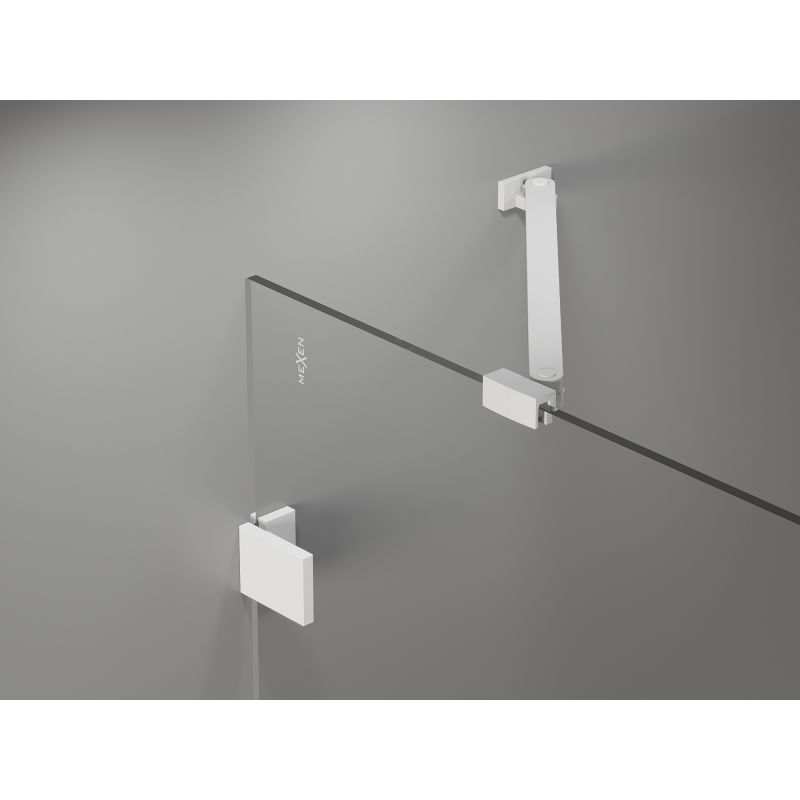 Mexen Lunar Duo лява душ кабина 115 x 95 см, прозрачна, бяла - 834-115L-095P-20-00