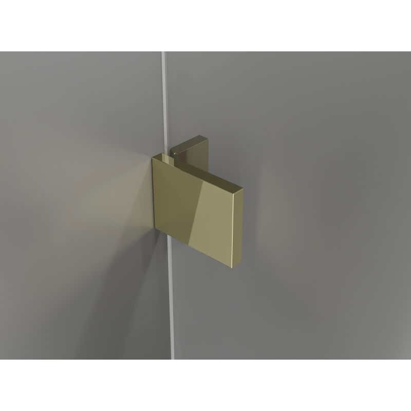 Mexen Lunar Duo лява душ кабина 85 x 80 см, прозрачна, златна - 834-085L-080P-50-00