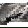 Душ кабина Mexen Lunar Duo с врати 100 x 85 см, прозрачна, златна - 834-100L-085P-50-00