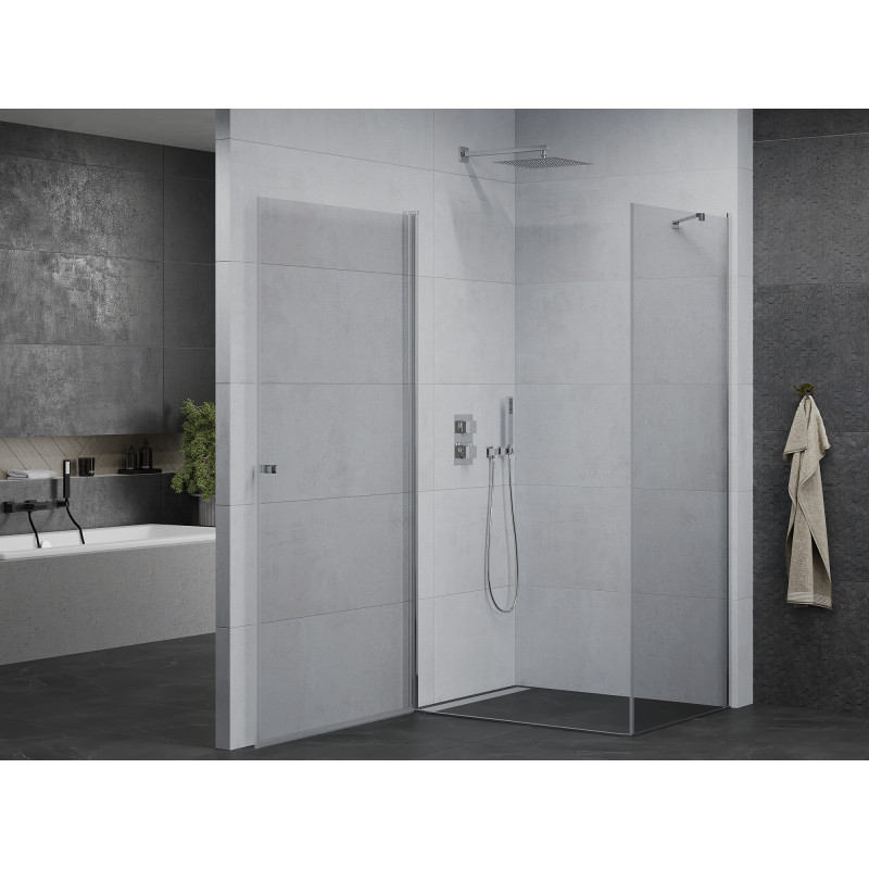 Mexen Pretoria отваряема душ кабина 85 x 100 см, прозрачна, хром - 852-085-100-01-00