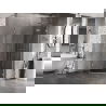 Петстенна душ кабина Mexen Lunar със сгъваема врата 80 x 80 см, прозрачна, хром - 831-080P-080L-01-00-P