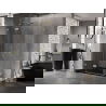 Душ кабина Mexen Lunar Duo 90 x 80 см, прозрачна, златна четка - 834-090L-080P-55-00