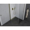 Mexen Pretoria отваряща се душ кабина 80 x 90 см, прозрачна, златна - 852-080-090-50-00