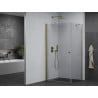 Mexen Pretoria душ кабина с отваряеми врати 80 x 100 см, прозрачен, златен - 852-080-100-50-00