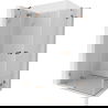 Mexen Lunar Duo окачена душ кабина 85 x 70 см, прозрачна, розово злато - 834-085L-070P-60-00