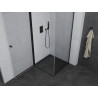 Mexen Pretoria въртяща се душ кабина 70 x 70 см, прозрачна, черна - 852-070-070-70-00
