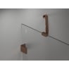 Mexen Lunar Duo надстройка за душ 95 x 70 cm, прозрачно, розово злато - 834-095L-070P-60-00