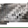 Mexen Lunar L Duo душ кабина с вратички 80 x 80 см, прозрачна, бяла - 834L-080L-080P-20-00