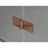 Mexen Lunar Duo окачваема душ кабина 110 x 75 см, прозрачна, розово злато - 834-110L-075P-60-00