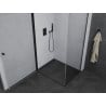 Mexen Pretoria кабина за душ с врати на панти 70 x 120 см, прозрачна, черна - 852-070-120-70-00