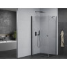 Mexen Pretoria отваряема душ кабина 70 x 120 см, прозрачна, черна - 852-070-120-70-00