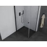 Mexen Pretoria душ кабина с отвор на 80 x 100 см, прозрачен, черен - 852-080-100-70-00