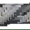 Mexen Pretoria душ кабина с дръжка 90 x 100 см, прозрачна, черна - 852-090-100-70-00
