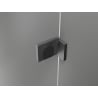 Mexen Lunar петстенна душ кабина с отваряеми врати, прозрачна, дясна 80 x 100 см, gun gray полиранo - 831-080P-100L-66-00-P
