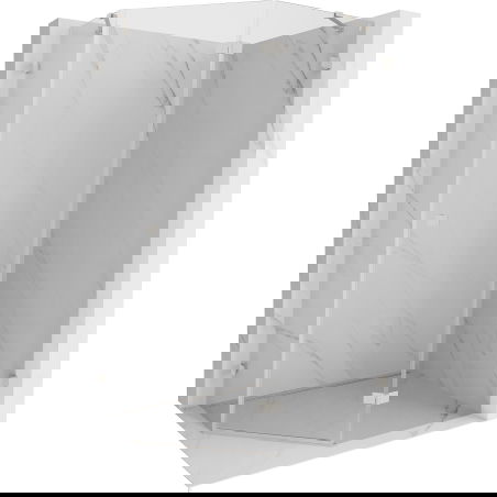 Mexen Lunar петостенна душ кабина с врата на панти, дясна, 90 x 80 см,