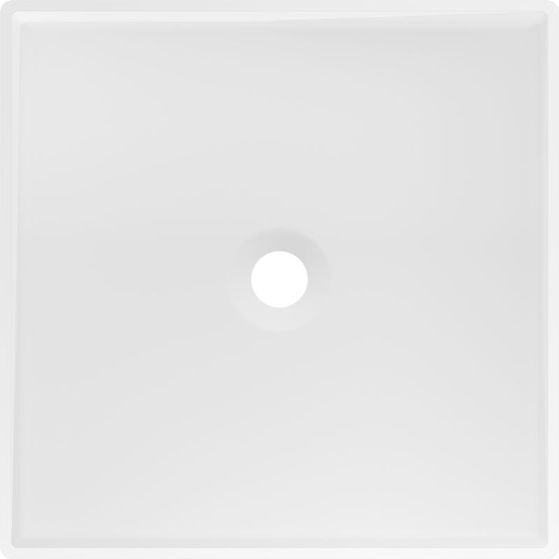 Mexen Xola-2 свободностояща мивка от конгломерат 45 x 45 см, бяла матова - 26594500