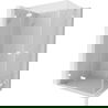 Mexen Lunar L Duo душ кабина с врата 115 x 80 см, прозрачна, бяла - 834L-115L-080P-20-00