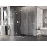 Mexen Lunar L Duo въртяща се душ кабина 115 x 115 cm, прозрачна, бяла - 834L-115L-115P-20-00