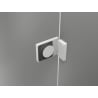 Mexen Lunar L Duo въртяща се душ кабина 115 x 115 cm, прозрачна, бяла - 834L-115L-115P-20-00