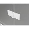 Mexen Lunar L Duo въртяща се душ кабина 115 x 115 cm, прозрачна, бяла - 834L-115L-115P-20-00