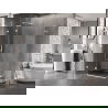 Mexen Lunar L Duo двукрила душ кабина 120 x 115 см, прозрачна, бяла - 834L-120L-115P-20-00