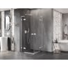 Mexen Lunar L Duo кабина за душ с врати 120 x 120 cm, прозрачно, бяло - 834L-120L-120P-20-00