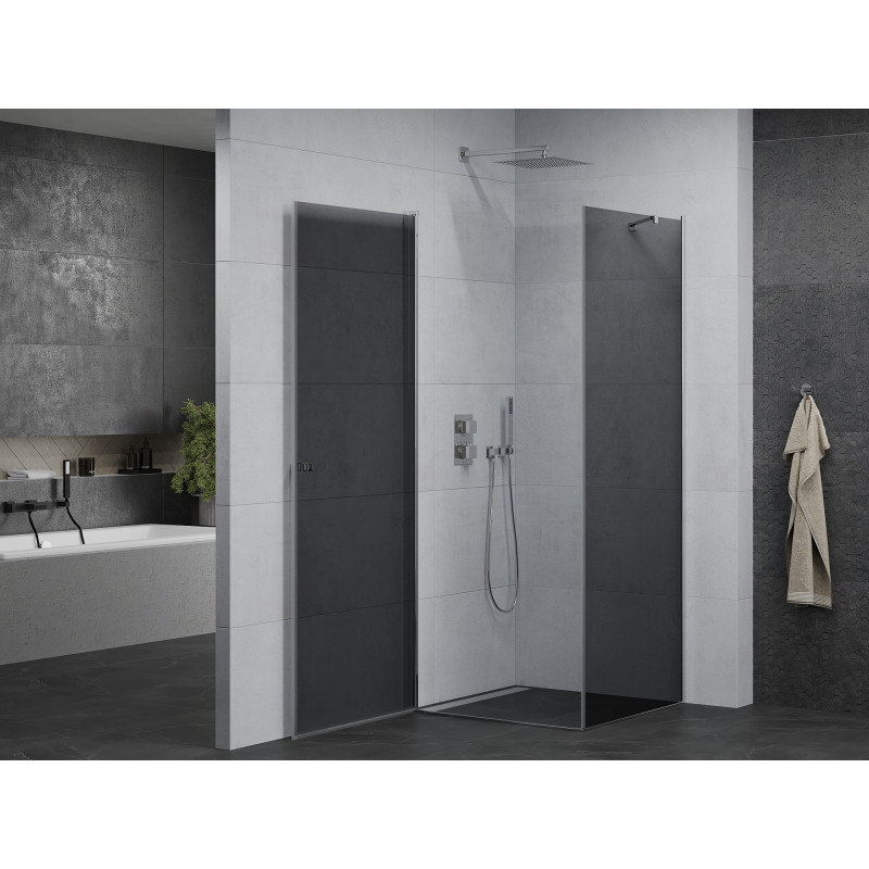 Mexen Pretoria отворена душ кабина 80 x 80 см, графит, хром - 852-080-080-01-40