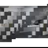 Mexen Pretoria душ кабина с падаща врата 90 x 90 см, графит, хром - 852-090-090-01-40